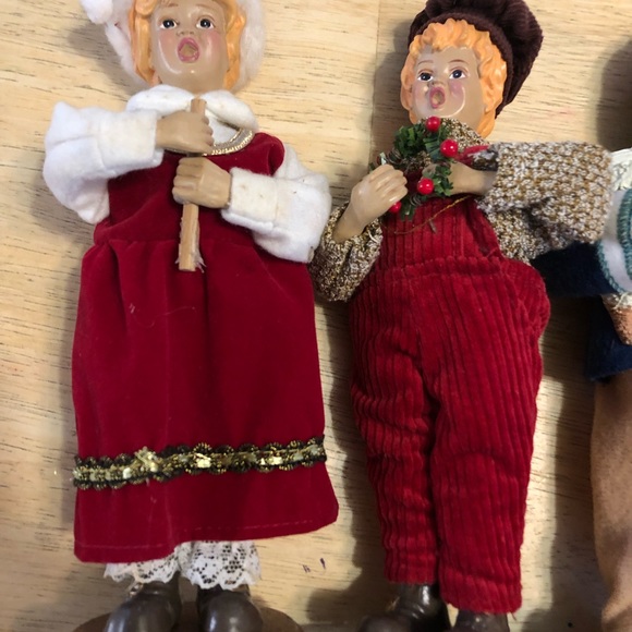 Vintage Christmas Carolers Children Lot of 4 - Picture 2 of 11